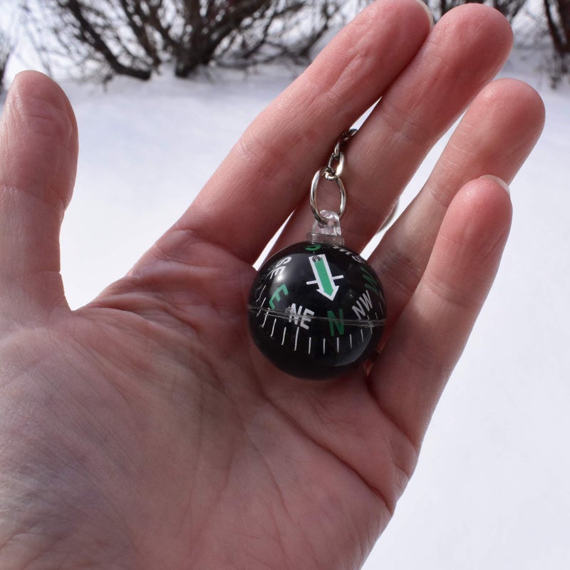 AceCamp Munkees Ball Compass Keychain, Small Useful Outdoor Tool Gift, Hiking Key Ring, Camping, Backpacking, Portable Survival Gadget, Explore, Kids Navigation Equipment, Direction, Mini - Image 5